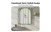 Push-Pull track system Curtain Waterresistant Kitchen Shade Easy to Clean for Small accessibleings