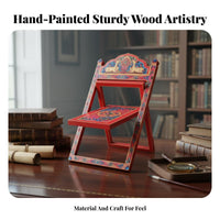 Painted Deer Bookrest Intricate Pattern Book Stand Stable Support for Home Cooks