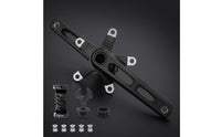 Crank Assembly with Bottom Bracket Aluminum Alloy Crankset with Bottom Bracket Stable Hollow Crankset for Cyclists, Commuters