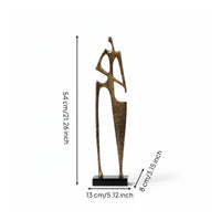 Abstract Human Figure Unique Design Modern Art Statue Artisanal for Bookshelf