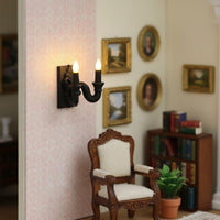 Dollhouse Mini Wall Lamp Ornamental Dollhouse Wall Sconce Vintage Design