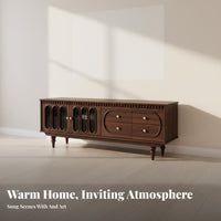 3 Pieces 3-Piece media Set With Storage Living Room Furniture Vintage design Home Furnishings for Homeowners, Families, Lounge Area, Apartment