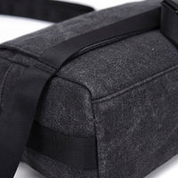 Notebook Bag and Travel Bag for Men and Women, Anti-Theft Crossbody Bag with Shoulder Strap, Plain Pattern with Sewing Line Details, No Lining