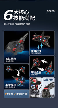 Remote Control Foam Airplane Drone with Gravity Sensing, Altitude Hold, and Stunt Features