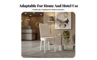 Upholstered High-Spine Chair Light Luxury Design Kitchen Seating Modern Design Padded Seat for Homeowners, Families, Dining Room