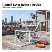 Pigeon Entry Door Long-Lasting Racing Pigeon Entrance Entry Iron Bar Avian Entrance Reinforced Design Fine Workmanship