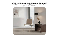 Molded Shell Chair Minimalist Design Dining Seating Armless for Adults, Students