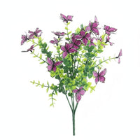 Greenery Eucalyptus Butterfly Spray Realistic Look Artificial Butterfly Branch Reusable Artificial Eucalyptus Stem for Tabletop