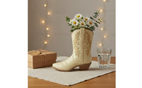 Resin Boot Vase Creative Design Home Decor Desktop Display for Tabletop