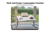 Adjustable Folding Laptop Table Non-Slip Legs Foldable Laptop Table beverage holder Holder