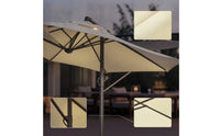 Cantilever Patio Umbrella with Water-Fillable Base Fillable Cantilever Offset Patio Umbrella Weighted for Backyard, Garden, Poolside