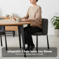 Nordic Design Modern archedd rearrest Chair Light Luxury Dining Room Seating Soft Upholstery Household Furniture Upholstered Seat for residents, Interior Designers, Restaurant Owners, Kitchen, Home Office