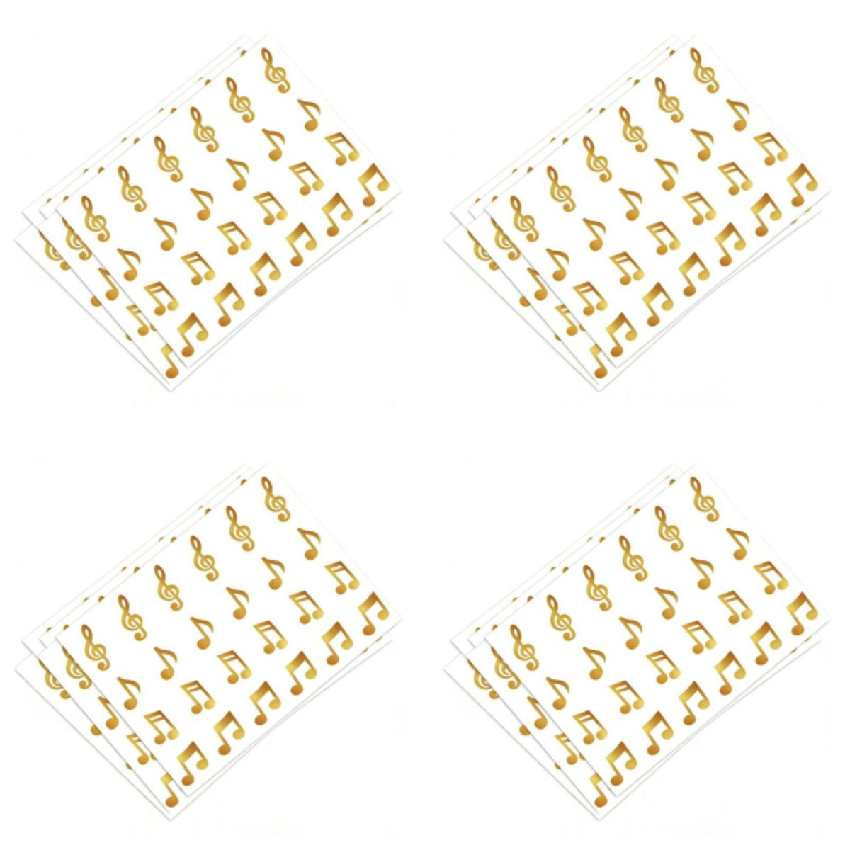 20 Pieces Glitter Music Note Stickers Easy to Peel Music Note Sticker Glittery Musical Symbol Stickers for Teachers, Scrapbooking, Party Favors
