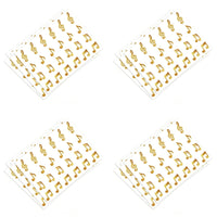 20 Pieces Glitter Music Note Stickers Easy to Peel Music Note Sticker Glittery Musical Symbol Stickers for Teachers, Scrapbooking, Party Favors
