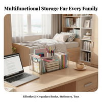 Stackable Lidded container all-purpose Storage Box long-finaling for Desk, Home, Homeowners