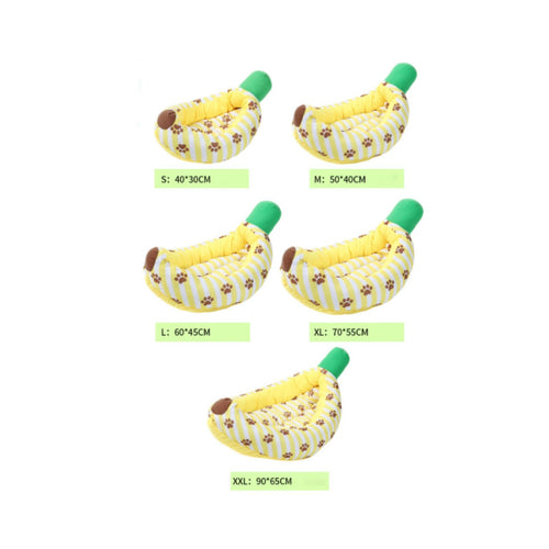 Banana Boat Bed Breathable Banana Dog Bed Year-Round Comfort