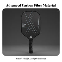 Lightweight T700 Carbon Fiber Pickleball Paddle Abrasion-Resistant Carbon Fiber Pickleball Paddle Large Sweet Area for Tournaments, Training
