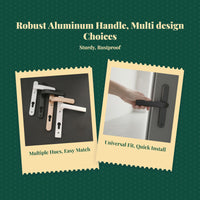 Aluminum alloy lever handle for doors
