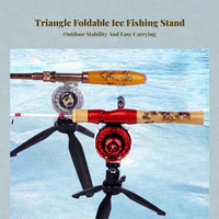 Fishing Rod Holder, Foldable Ice Pole Rack, Portable Stand