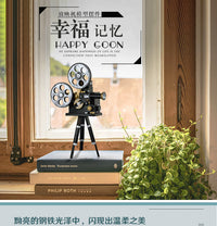 老式放映机复古道具模型摆件怀旧老物件摄影金属手工艺家居装饰品