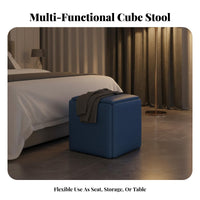 5-in-1 Cube Ottoman Easy to Move Stackable Seating Comfortable padding