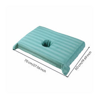 Soft Material Massage Table Towel with Face Hole Machine Washable Beauty Bed Face Hole Cover Absorbent for Estheticians, Spas