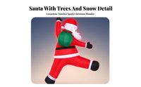 Climbing Santa Red Suit Christmas Figure