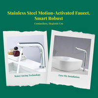 Infrared touchless faucet with mixer