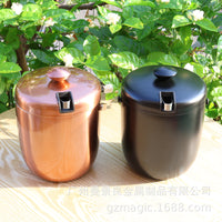 Stainless Steel Ice Bucket with Lid and Tongs for Beverages and Beer