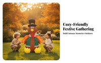 Oversized Inflatable Turkey with Top Hat | Festive Holiday Display, for Thanksgiving