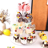 Acrylic Cake Display Stand Multi-Tier Transparent Dessert Table Rack
