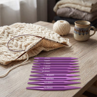 Detachable Interchangeable Circular Knitting Aluminum Circular Knitting Needle Set Flexible Compact for Knitters, Crafters, Makers, Home Crafting, Travel