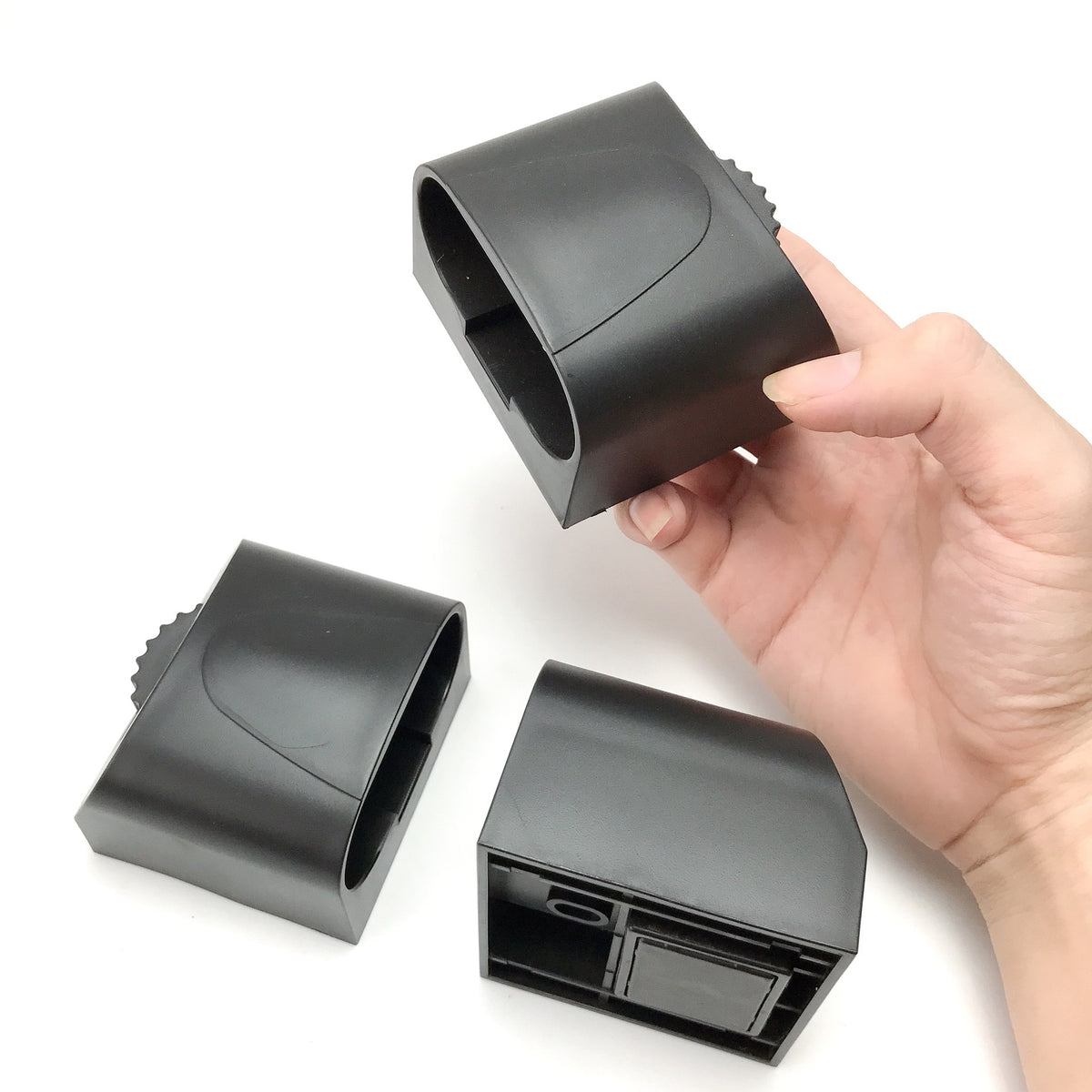 70x30mm Rectangular Tube End Caps for Commercial Equipment, Plastic Anti-Slip Feet