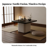 floor-mat-inspiredtheme Floor Desk Space-Saving Curved Leg Low Table Sturdy Construction