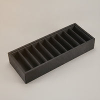 10-Slot Bracelet Tray Flannel Bracelet Display Tray Padded Open-Top for Jewelers, Collectors