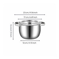 Oil Strainer Pot with Strainer Versatile Lard Storage Container Wide Wide Opening Double Handle Cooking Pot for Restaurant
