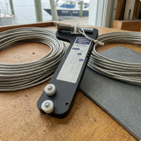 Sailboat Rigging Tension Gauge Roller Wheels Sail Rigging Gauge Metal Body