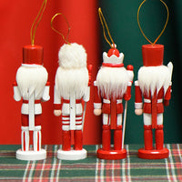 13cm Soldier Nutcracker Wooden Creative Home Decoration