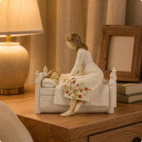 Floral Dress Figurine Distressed Home Decor Gift Idea
