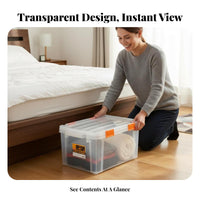Under-Bed Storage Box Dustproof Closet Organizer Easy to Clean for Families