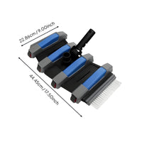 Pool Bottom and Wall Vacuum Head Easy to Clean Corners