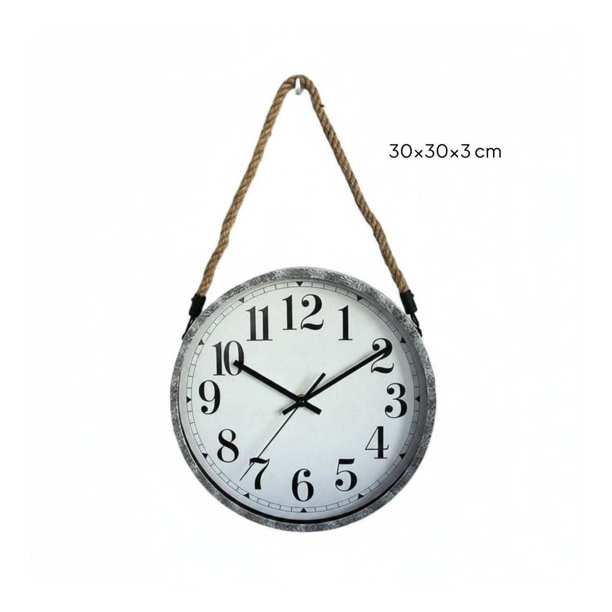 Industrial Rope Timepiece Vintage Design Timepiece Easy to Read