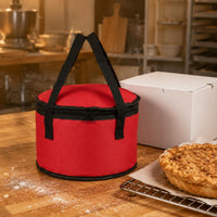 Round Insulated Casserole Carrier Easy to Carry Round Cake Carrier for Outdoor