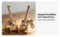 Steering Joint Yoke Assembly | Yellow Zinc Finish, Threaded Upright bolt, Front Steering joint Assembly, for ATV Repair