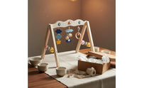 Wooden Baby Play Gym Infant Activity Gym Beech Wood Hanging Play Arch for Infants, Infants
