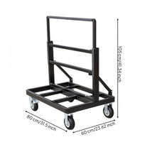 Foldable Panel Trolley Swivel Casters Glass Trolley Brake Wheels Door Vehicle Heavy Duty