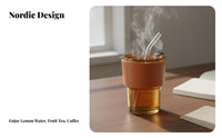 Heat-Resistant Glass Tumbler with Straw and Lid Stylish Design Glass Cup with Lid and Straw Portable for Students, Adults, Home, Travel, Car