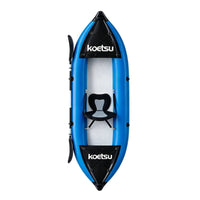Portable Inflatable Kayak Heavy-Duty Sit-in Kayak Rigid Boat Easy to Use for Paddlers, Flatwater