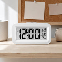 Rechargeable Alarm Timepiece Quiet Temperature Alarm Timepiece Night Light