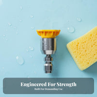 Long-Lasting 1/4 Inch Quick Connect Nozzle Heavy Duty High Pressure Car Wash Nozzle Easy Installation for Siding Washing